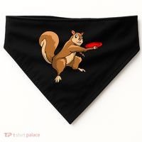 Disc Golf Squirrel Frolf Frisbee Golf Disc Gift USA-Made Doggie Bandana thumb 0