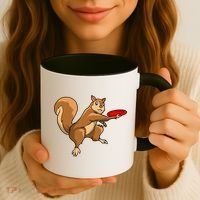 Disc Golf Squirrel Frolf Frisbee Golf Disc Gift Coffee Mug thumb 3