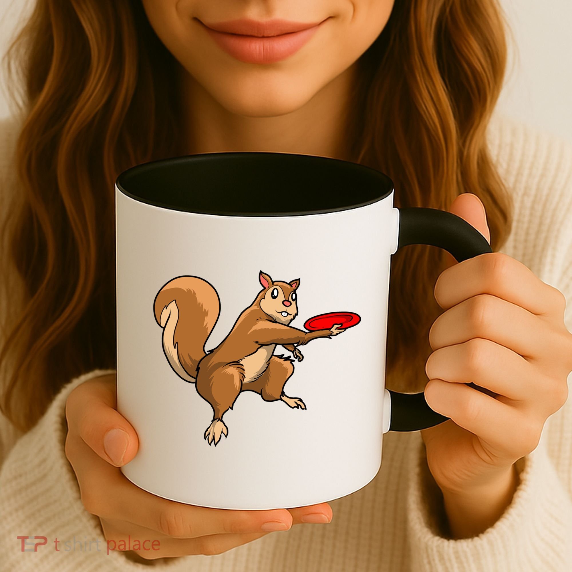 Disc Golf Squirrel Frolf Frisbee Golf Disc Gift Coffee Mug