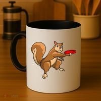 Disc Golf Squirrel Frolf Frisbee Golf Disc Gift Coffee Mug thumb 4