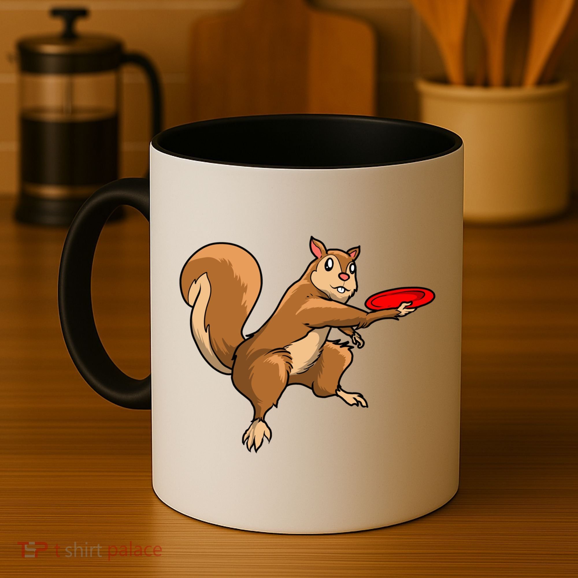 Disc Golf Squirrel Frolf Frisbee Golf Disc Gift Coffee Mug