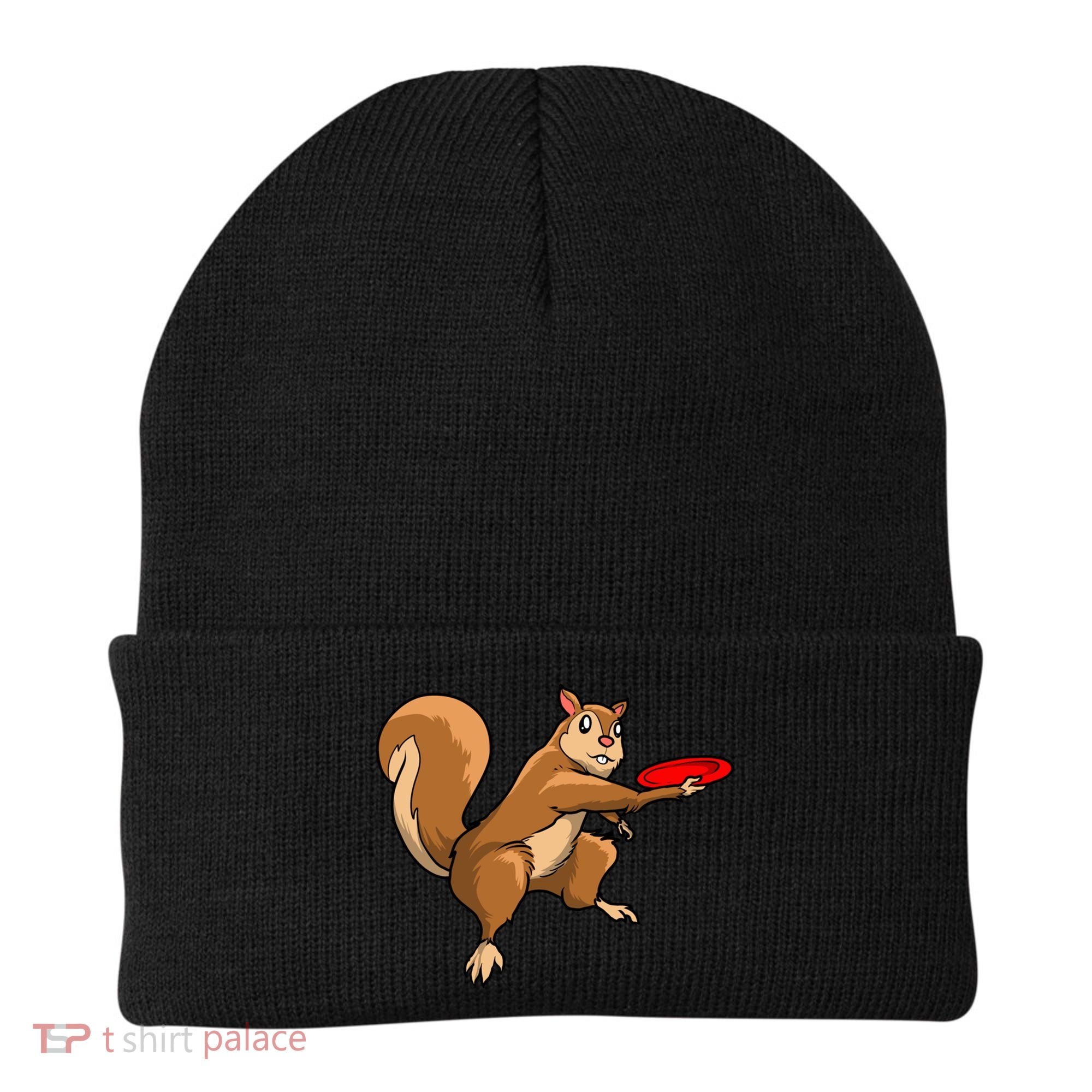 Disc Golf Squirrel Frolf Frisbee Golf Disc Gift Beanie