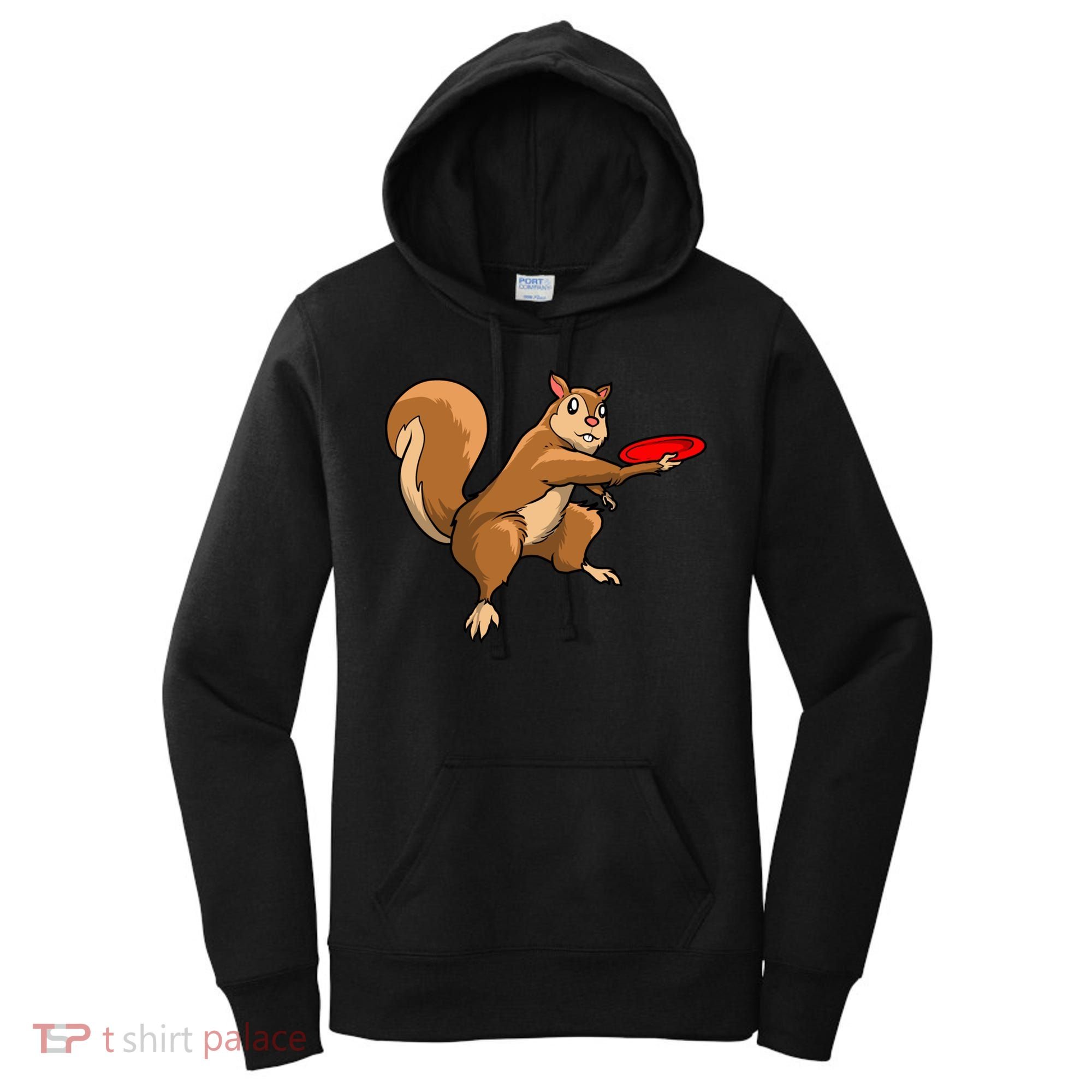 Disc Golf Squirrel Frolf Frisbee Golf Disc Gift Women's Hoodie