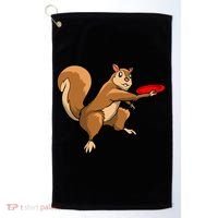 Disc Golf Squirrel Frolf Frisbee Golf Disc Gift Golf Towel thumb 0