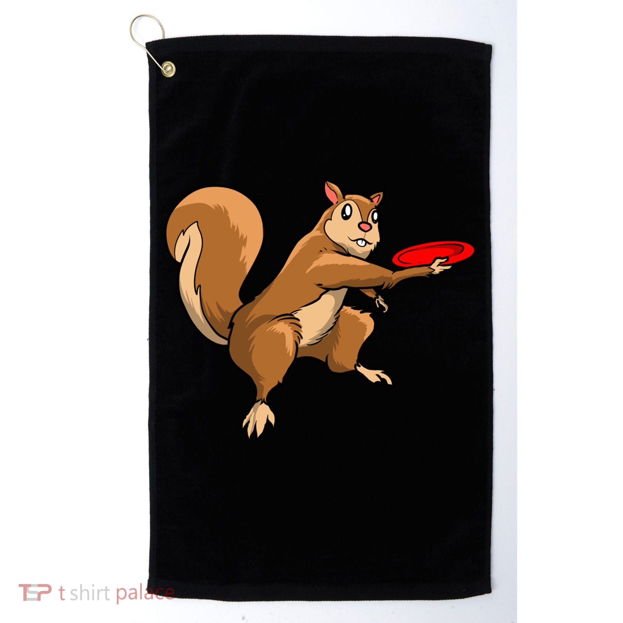 Disc Golf Squirrel Frolf Frisbee Golf Disc Gift Golf Towel