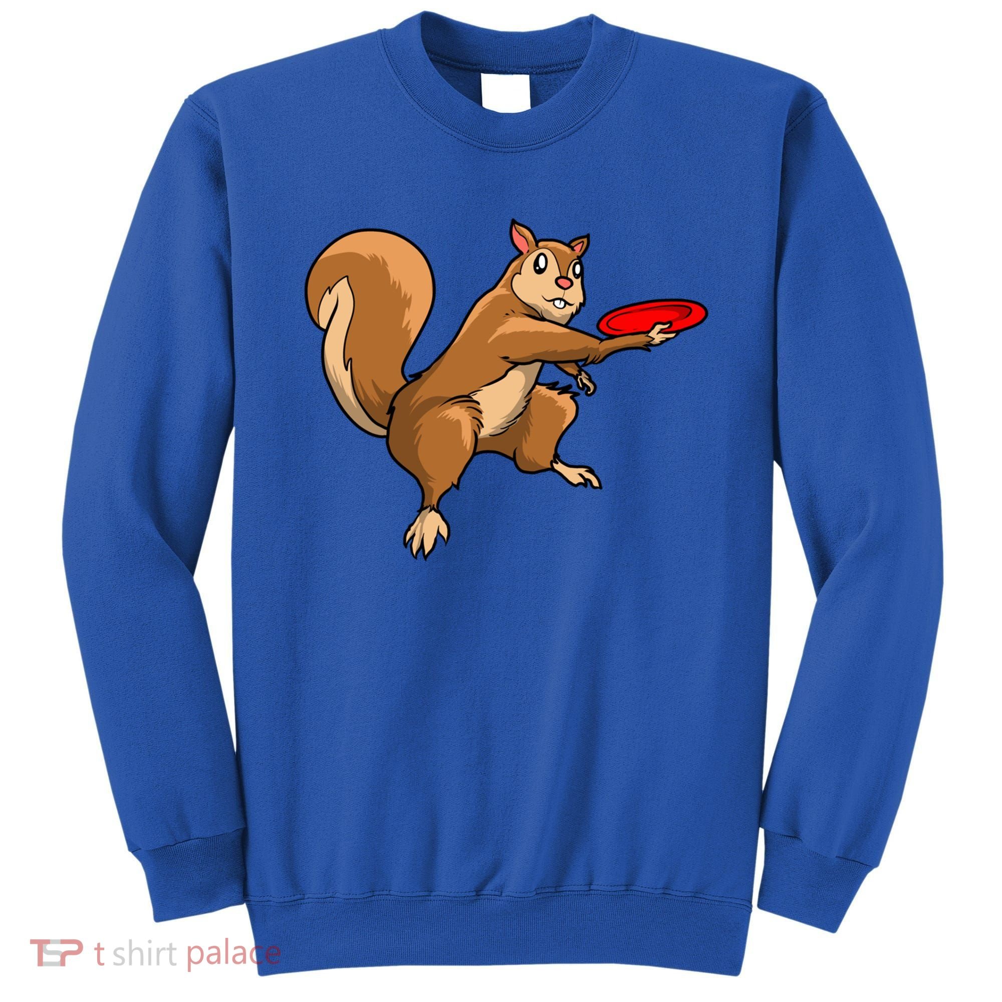 Disc Golf Squirrel Frolf Frisbee Golf Disc Gift Sweatshirt