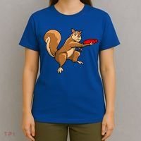 Disc Golf Squirrel Frolf Frisbee Golf Disc Gift T-Shirt thumb 4