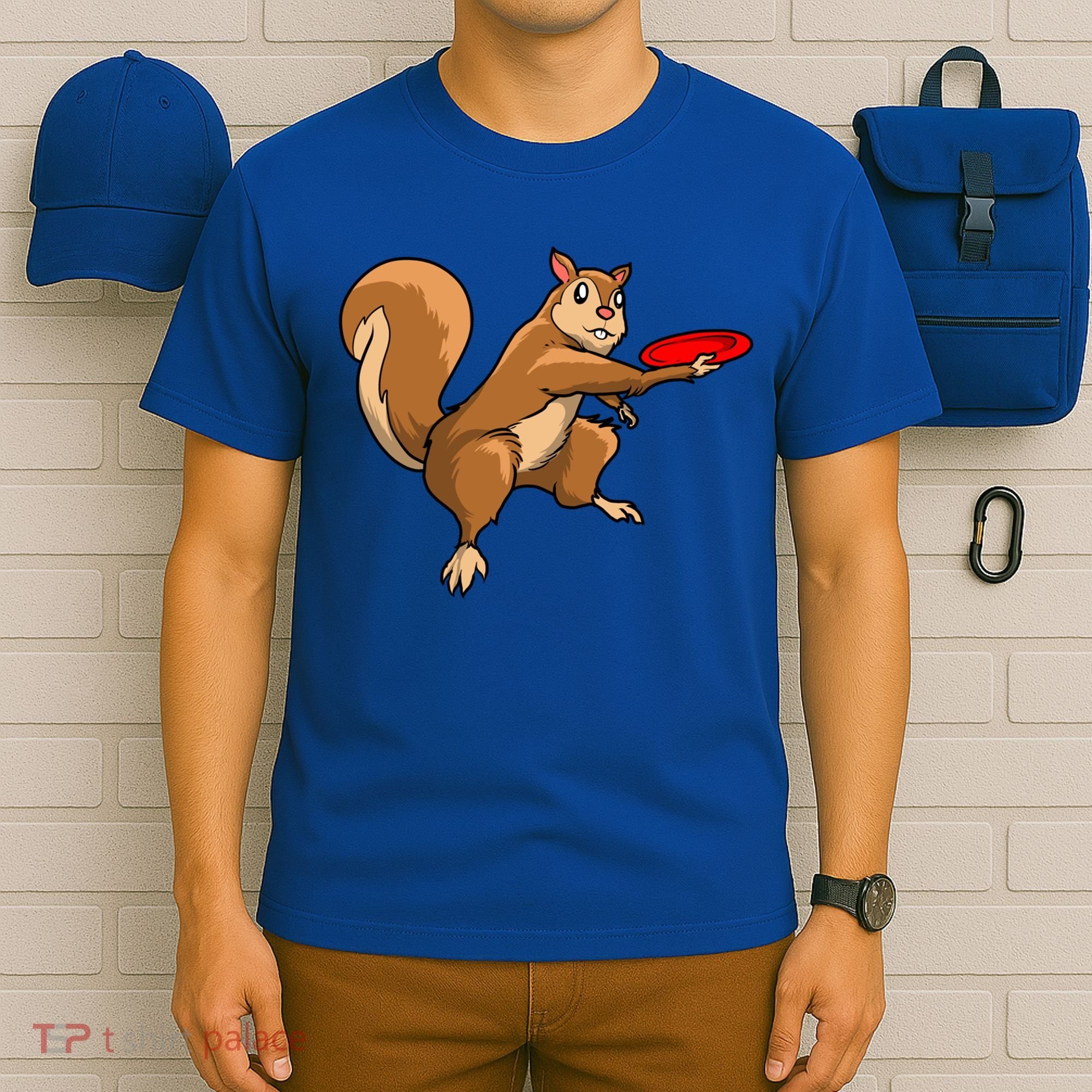 Disc Golf Squirrel Frolf Frisbee Golf Disc Gift T-Shirt