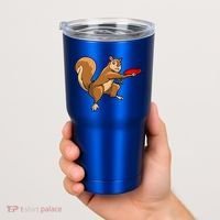 Disc Golf Squirrel Frolf Frisbee Golf Disc Gift Tumbler thumb 2