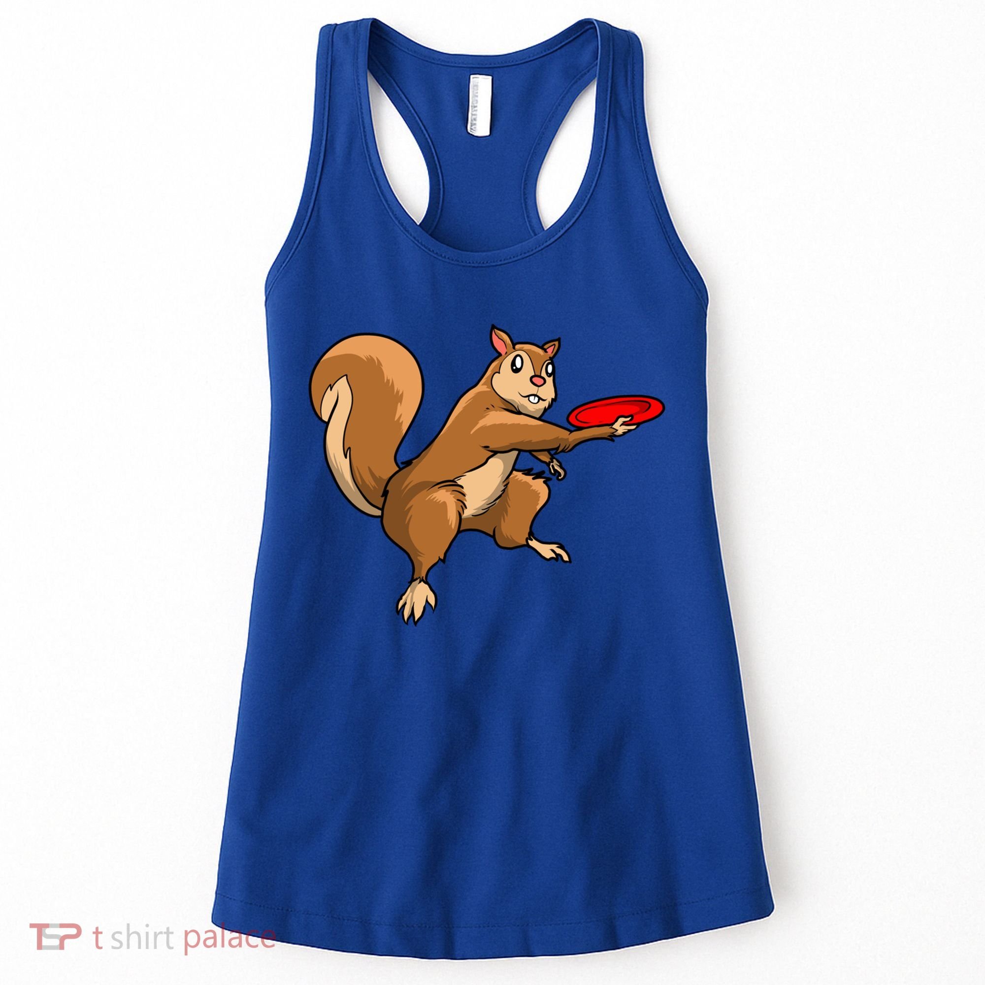 Disc Golf Squirrel Frolf Frisbee Golf Disc Gift Women's Tank Top