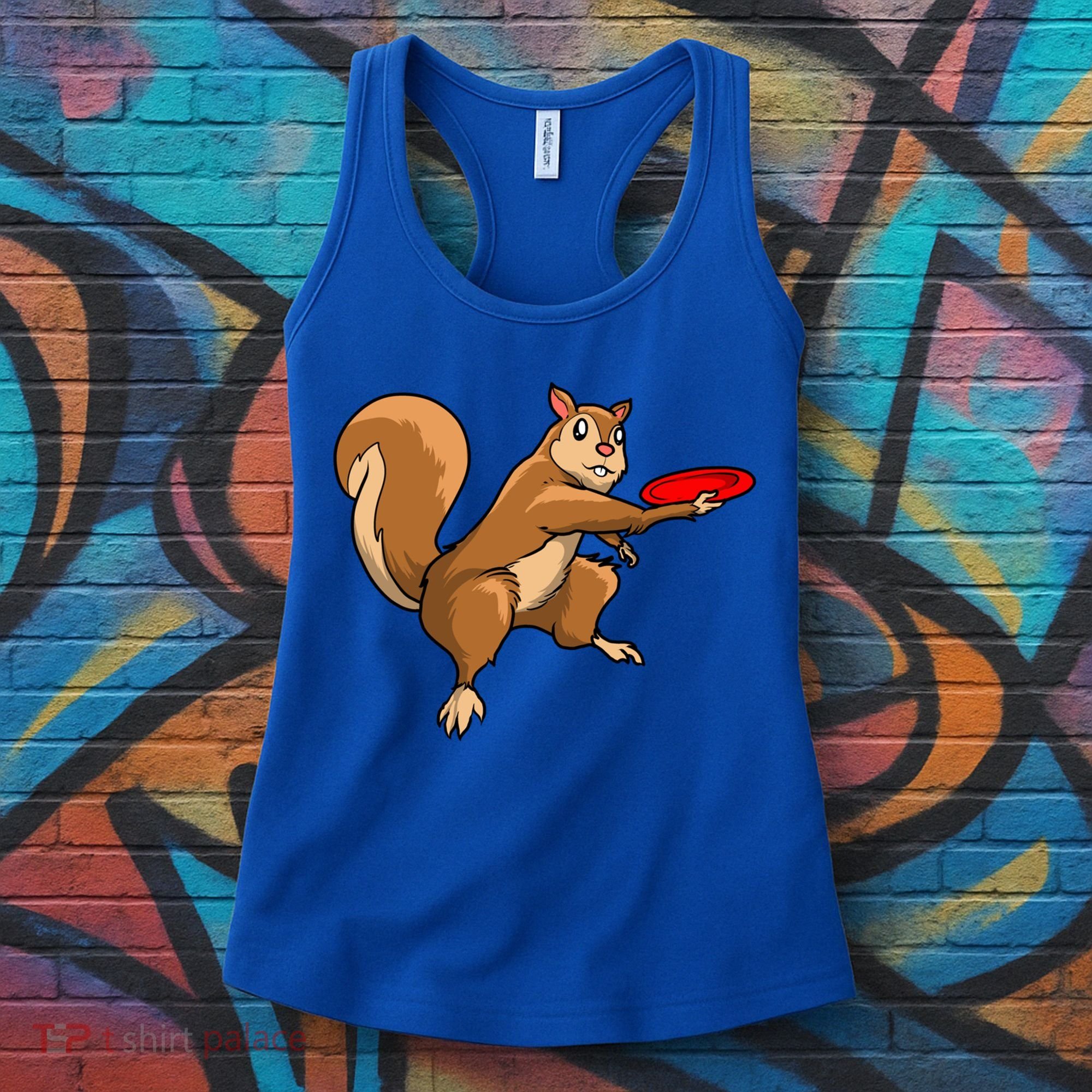 Disc Golf Squirrel Frolf Frisbee Golf Disc Gift Women's Tank Top