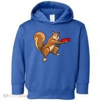 Disc Golf Squirrel Frolf Frisbee Golf Disc Gift Toddler Hoodie thumb 0