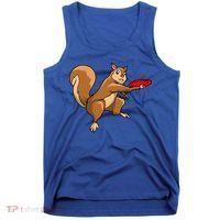 Disc Golf Squirrel Frolf Frisbee Golf Disc Gift Tank Top thumb 0