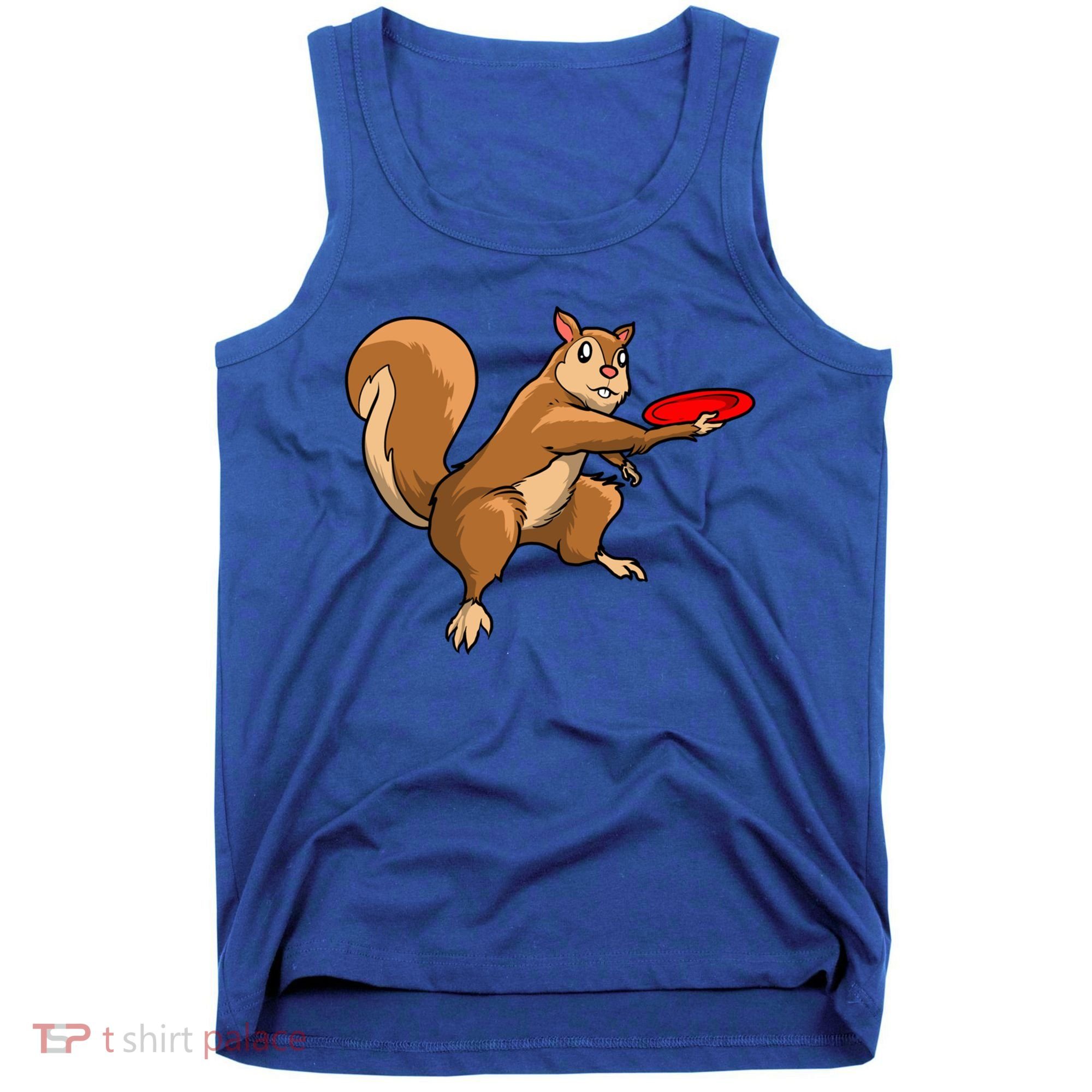 Disc Golf Squirrel Frolf Frisbee Golf Disc Gift Tank Top