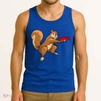 Disc Golf Squirrel Frolf Frisbee Golf Disc Gift Tank Top thumb 3