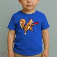 Disc Golf Squirrel Frolf Frisbee Golf Disc Gift Toddler T-Shirt thumb 2