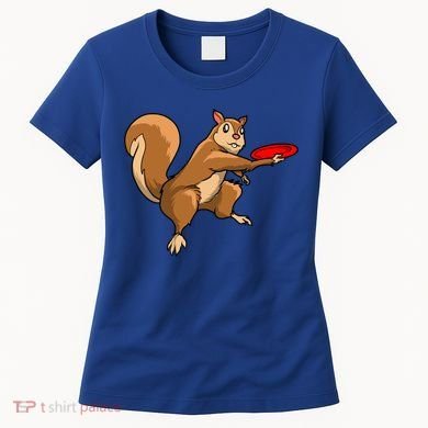 Disc Golf Squirrel Frolf Frisbee Golf Disc Gift Women's T-Shirt