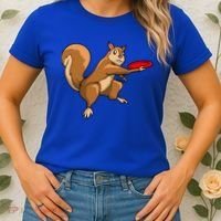 Disc Golf Squirrel Frolf Frisbee Golf Disc Gift Women's T-Shirt thumb 2
