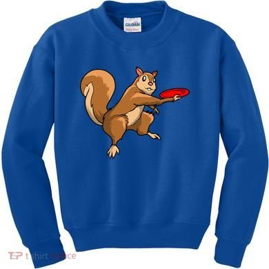 Disc Golf Squirrel Frolf Frisbee Golf Disc Gift Kids Sweatshirt