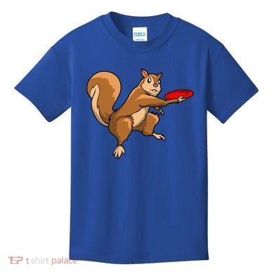 Disc Golf Squirrel Frolf Frisbee Golf Disc Gift Kids T-Shirt