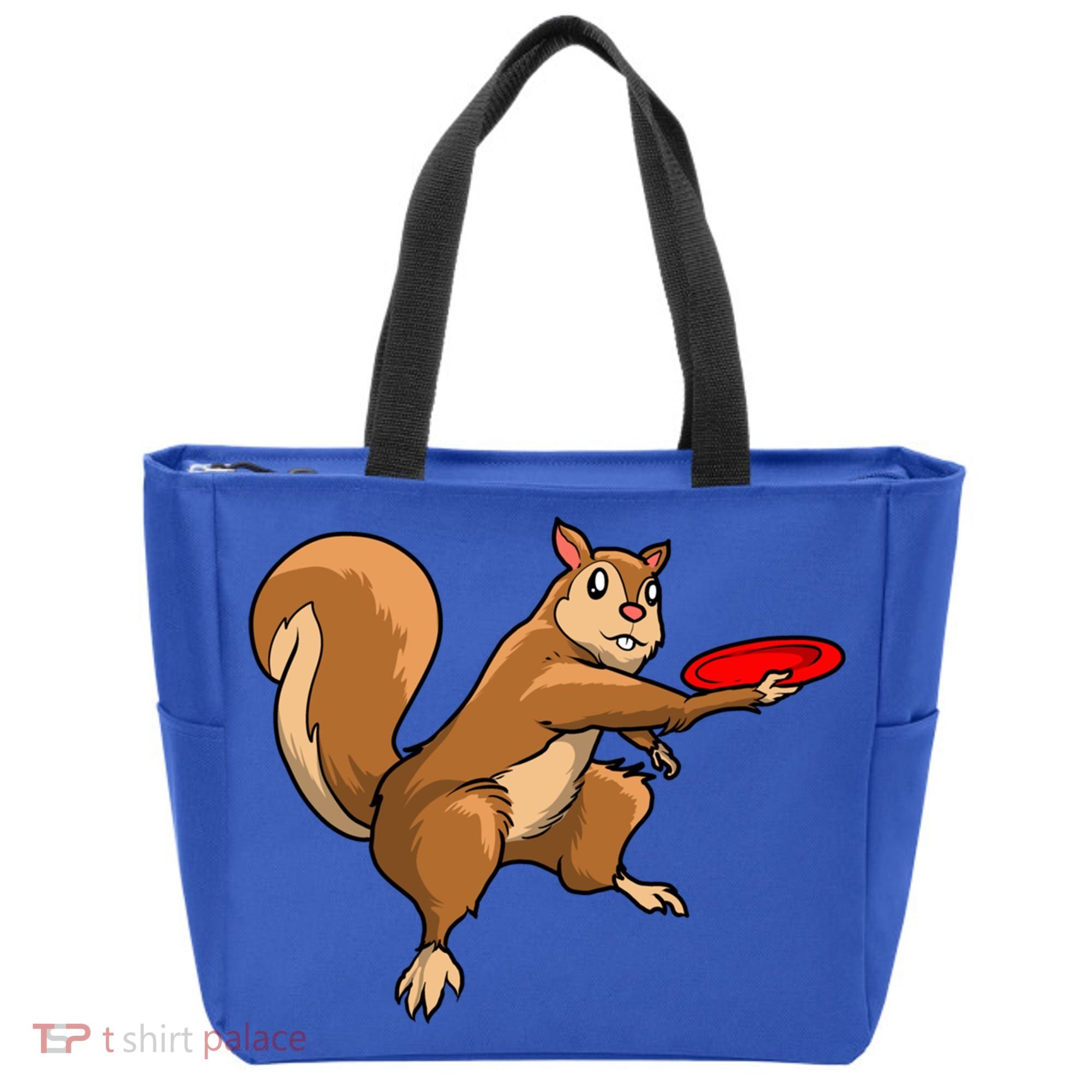 Disc Golf Squirrel Frolf Frisbee Golf Disc Gift Tote Bag