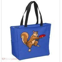 Disc Golf Squirrel Frolf Frisbee Golf Disc Gift Tote Bag thumb 2
