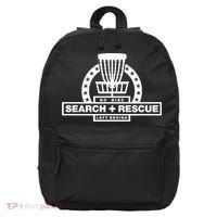 Disc Golf Search and Rescue, Disc Golf Gift, Funny Disc Golf 16 in Basic Backpack thumb 0