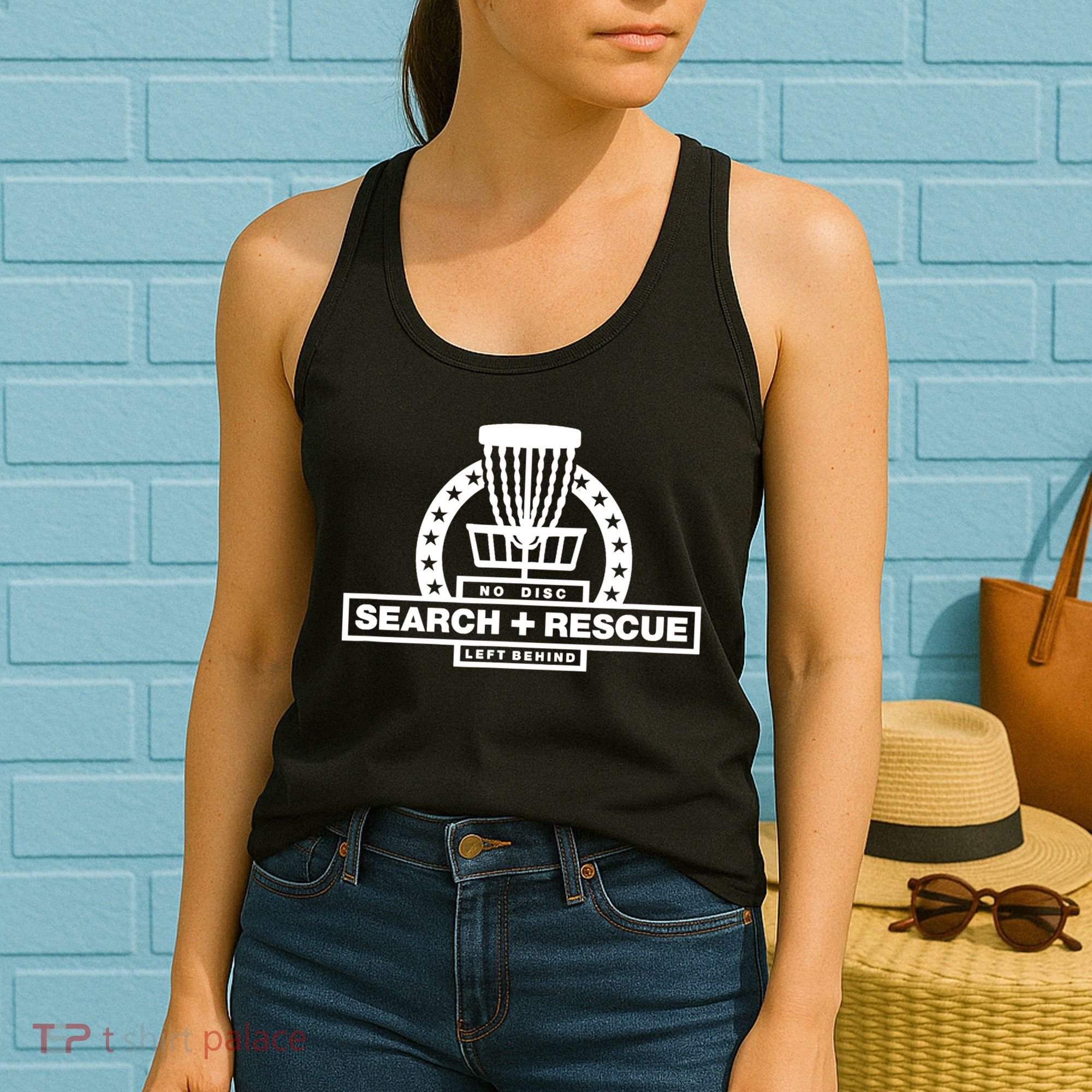 Disc Golf Search and Rescue, Disc Golf Gift, Funny Disc Golf Women's Tank Top
