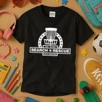 Disc Golf Search and Rescue, Disc Golf Gift, Funny Disc Golf Kids T-Shirt thumb 3