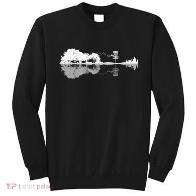 Disc Golf Sunset Guitar Guitarist Player Golfing Golfer Gift Sweatshirt