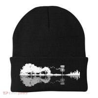 Disc Golf Sunset Guitar Guitarist Player Golfing Golfer Gift Beanie thumb 0