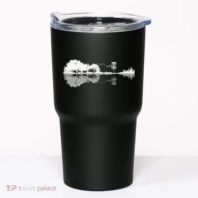 Disc Golf Sunset Guitar Guitarist Player Golfing Golfer Gift Tumbler