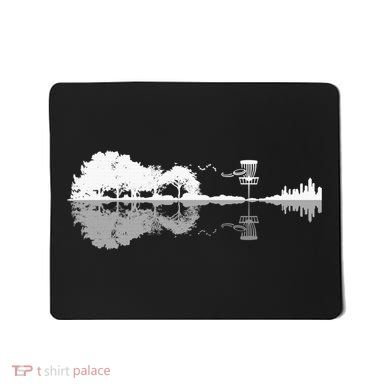 Disc Golf Sunset Guitar Guitarist Player Golfing Golfer Gift Mousepad