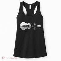 Disc Golf Sunset Guitar Guitarist Player Golfing Golfer Gift Women's Tank Top thumb 0