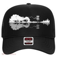 Disc Golf Sunset Guitar Guitarist Player Golfing Golfer Gift Hat thumb 0