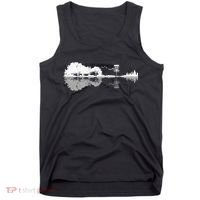 Disc Golf Sunset Guitar Guitarist Player Golfing Golfer Gift Tank Top thumb 0
