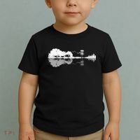 Disc Golf Sunset Guitar Guitarist Player Golfing Golfer Gift Toddler T-Shirt thumb 2