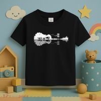 Disc Golf Sunset Guitar Guitarist Player Golfing Golfer Gift Toddler T-Shirt thumb 3