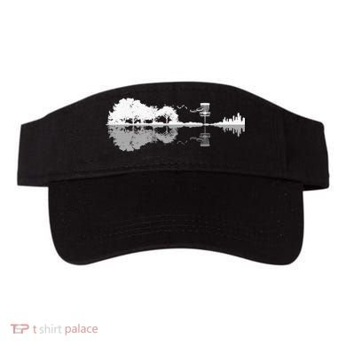 Disc Golf Sunset Guitar Guitarist Player Golfing Golfer Gift Visor
