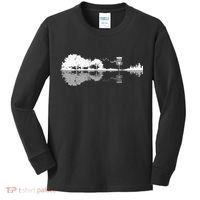 Disc Golf Sunset Guitar Guitarist Player Golfing Golfer Gift Kids Long Sleeve Shirt thumb 0