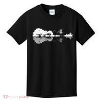 Disc Golf Sunset Guitar Guitarist Player Golfing Golfer Gift Kids T-Shirt thumb 0