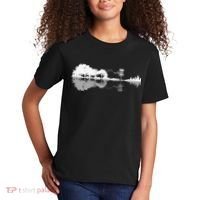 Disc Golf Sunset Guitar Guitarist Player Golfing Golfer Gift Kids T-Shirt thumb 2