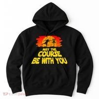 Disc Golf Shirt May The Course Be With You Trendy Golf Tee Hoodie thumb 0