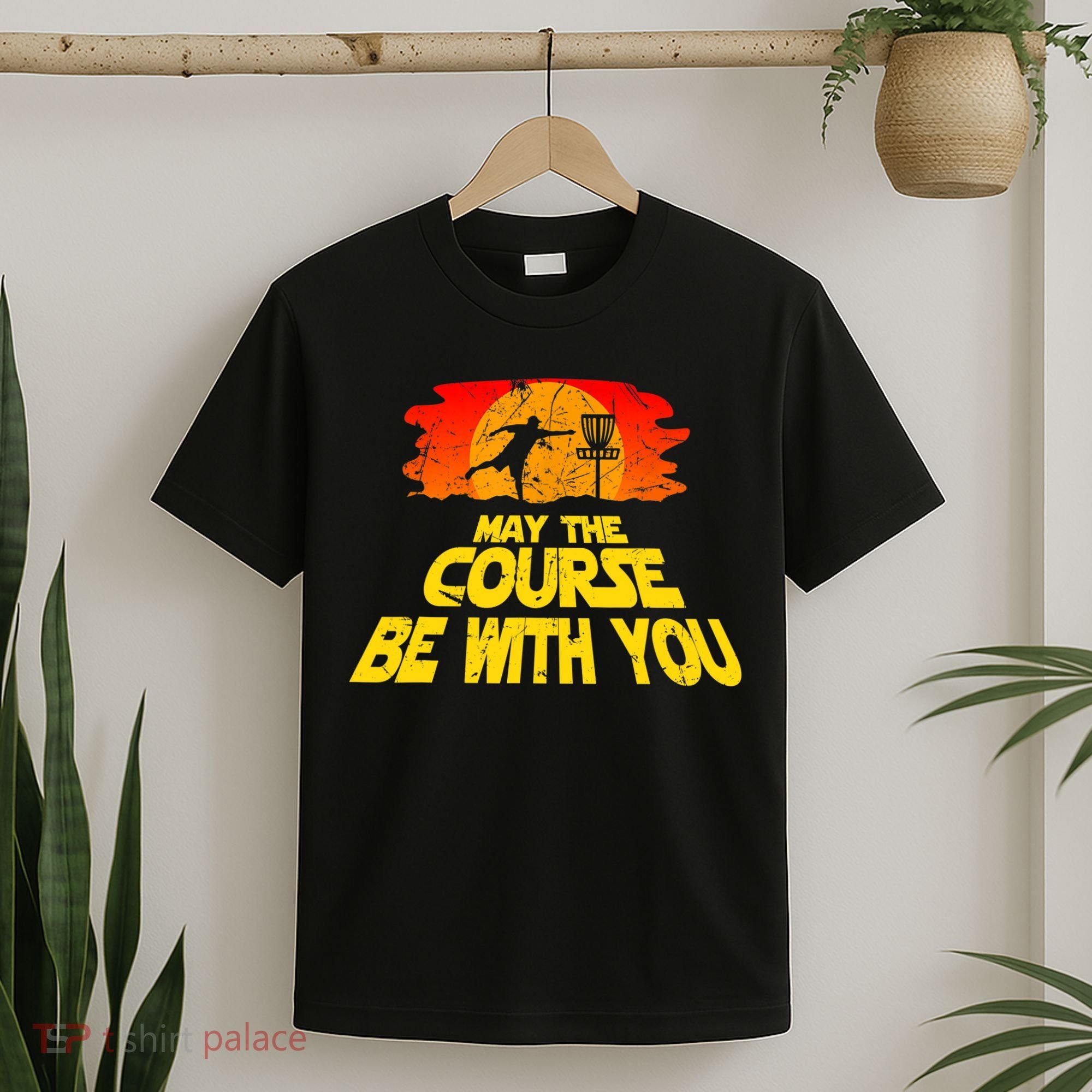 Disc Golf Shirt May The Course Be With You Trendy Golf Tee T-Shirt