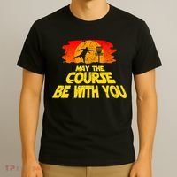 Disc Golf Shirt May The Course Be With You Trendy Golf Tee T-Shirt thumb 3