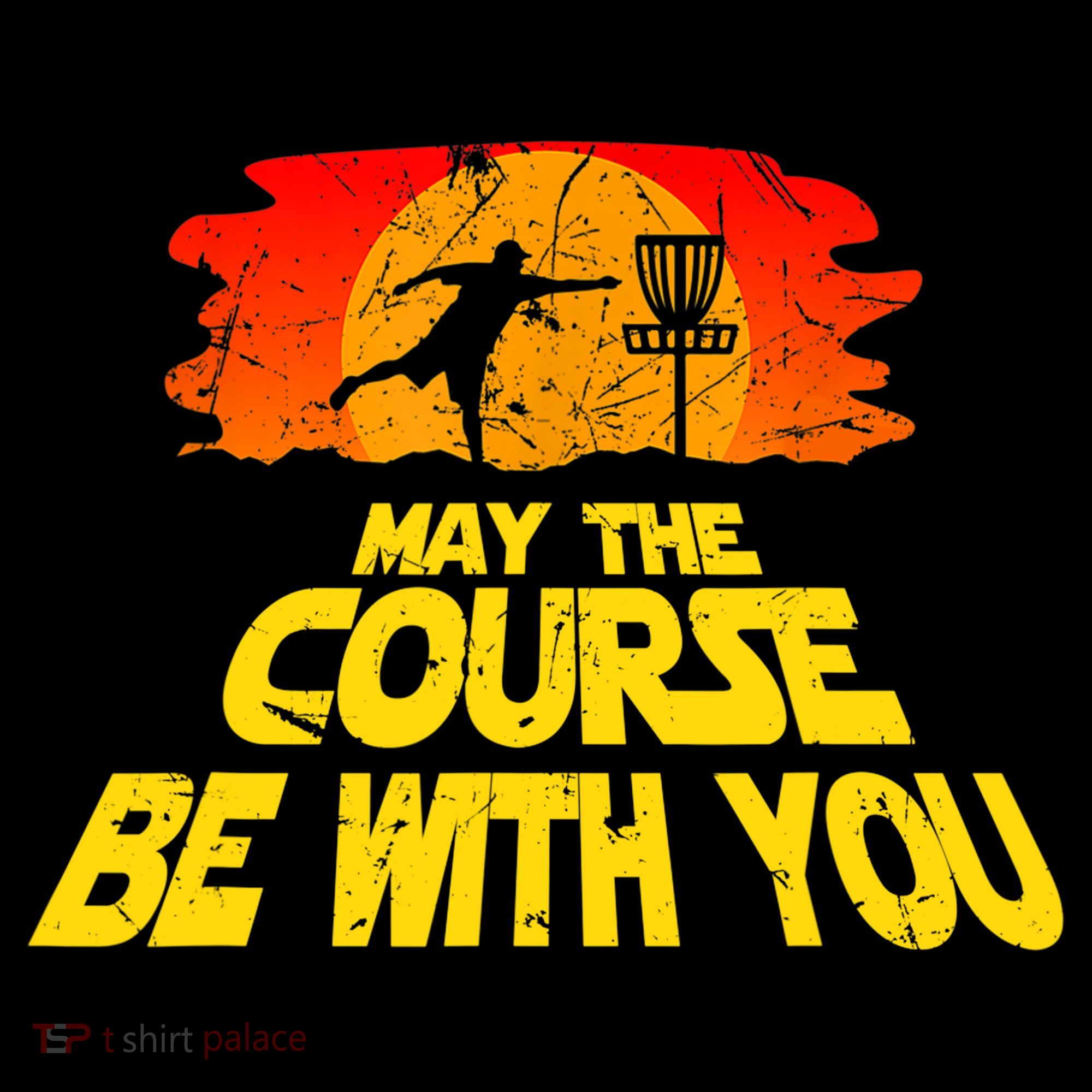 Disc Golf Shirt May The Course Be With You Trendy Golf Tee Women's Hoodie
