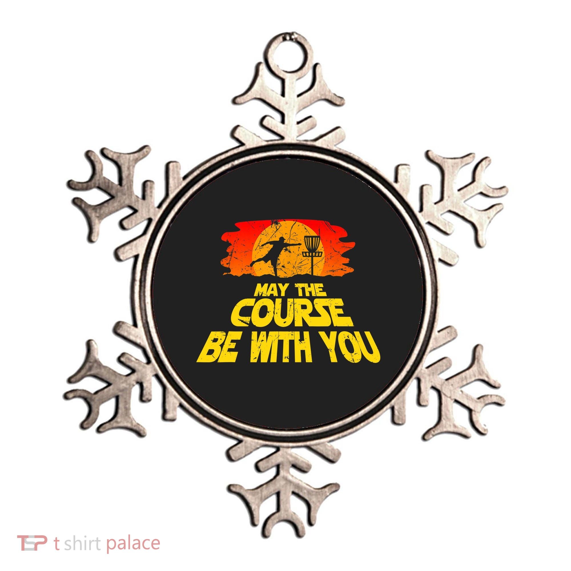 Disc Golf Shirt May The Course Be With You Trendy Golf Tee Ornament