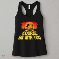 Disc Golf Shirt May The Course Be With You Trendy Golf Tee Women's Tank Top thumb 3