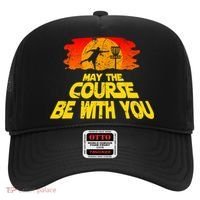 Disc Golf Shirt May The Course Be With You Trendy Golf Tee Hat thumb 0