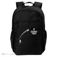 Disc Golf Stupid Tree Funny Frisbee Dad Boy Tees Backpack thumb 0